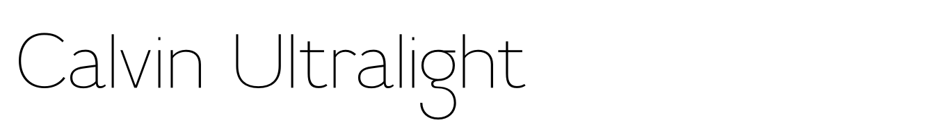 Calvin Ultralight